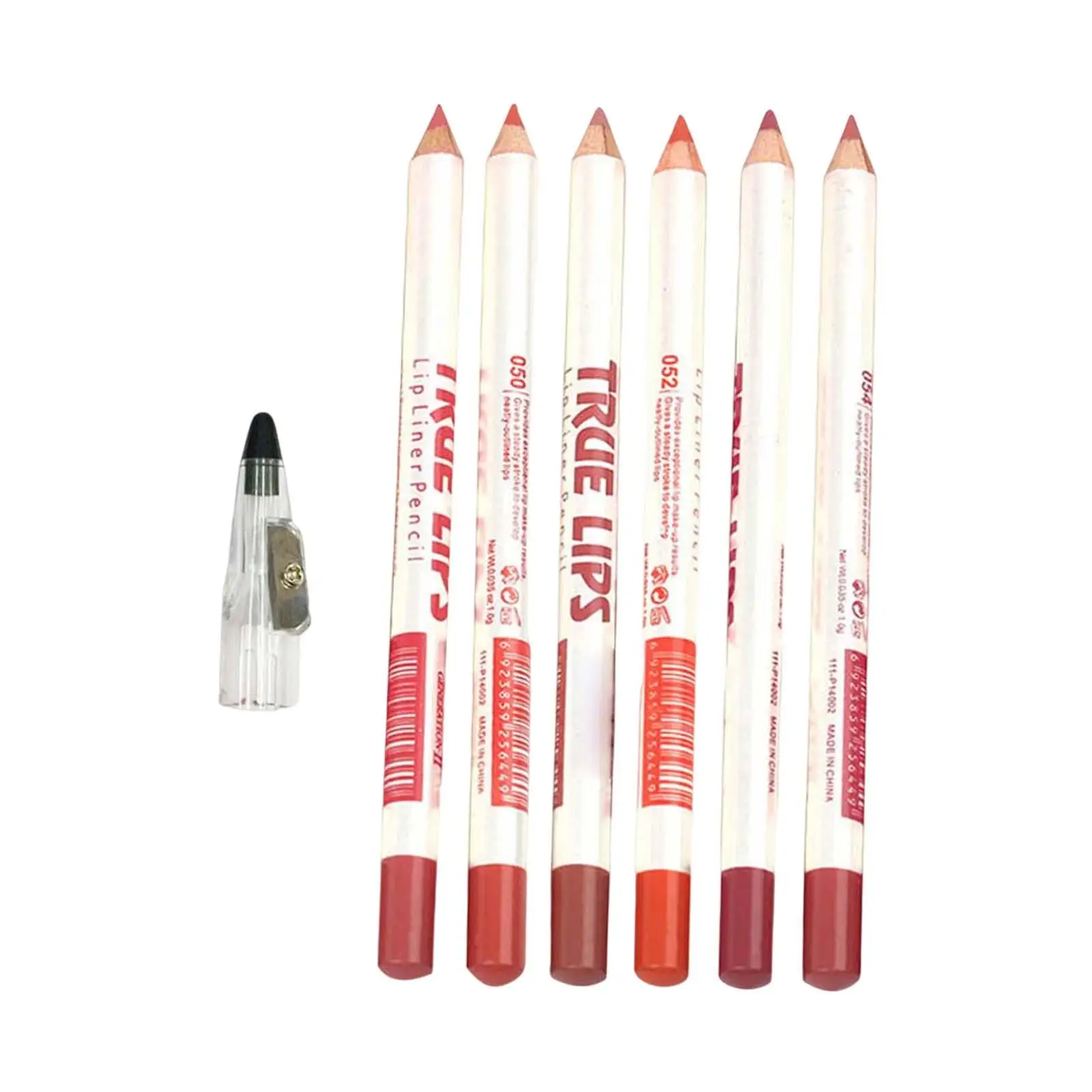 6x Lip Liner Set präzise pigmentiert wasserdicht leicht zu färben Make-up Frauen