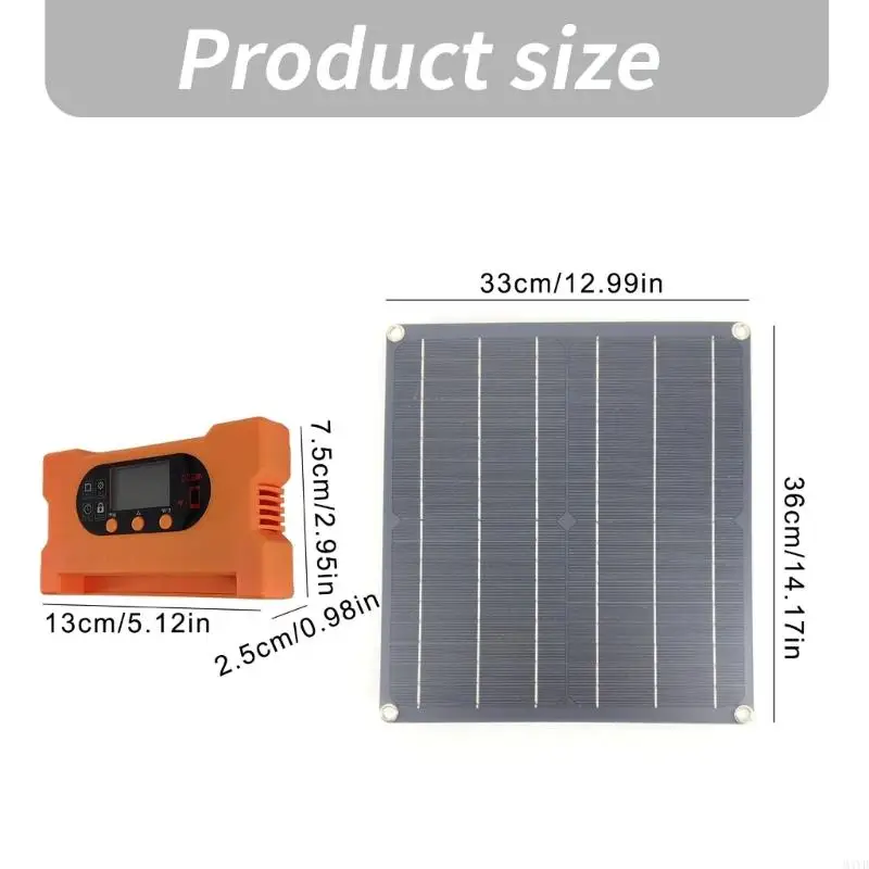 25W 18V Monocrystalline Solar Panel Kits None Battery Direct Drive Solar Panel M4YD