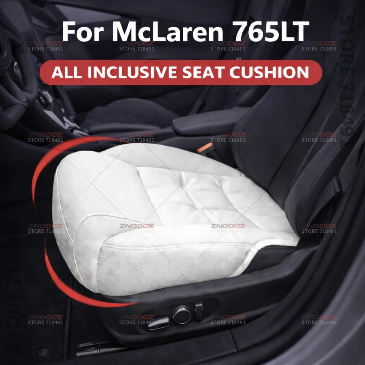 

Подушка-удлинитель для поддержки ног в автомобильном кресле, накладка на сиденье из пены с эффектом памяти, аксессуары для интерьера McLaren 765LT