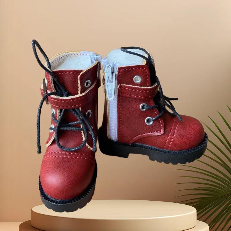 Tilda 7cm 1/4 Doll Toy Shoes,Lovely Mini Cute Shoes Simulation Leather Boots for Dolls Minifee High Quality Doll Accessories