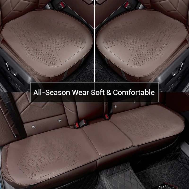 For mazda 3 6 Atenza Axela BT-50 CX-5 CX-7 CX-8 CX-9 CX-30 Demio 2026,Leather Car Seat Covers, Non-Slip All-Season Auto Cushion