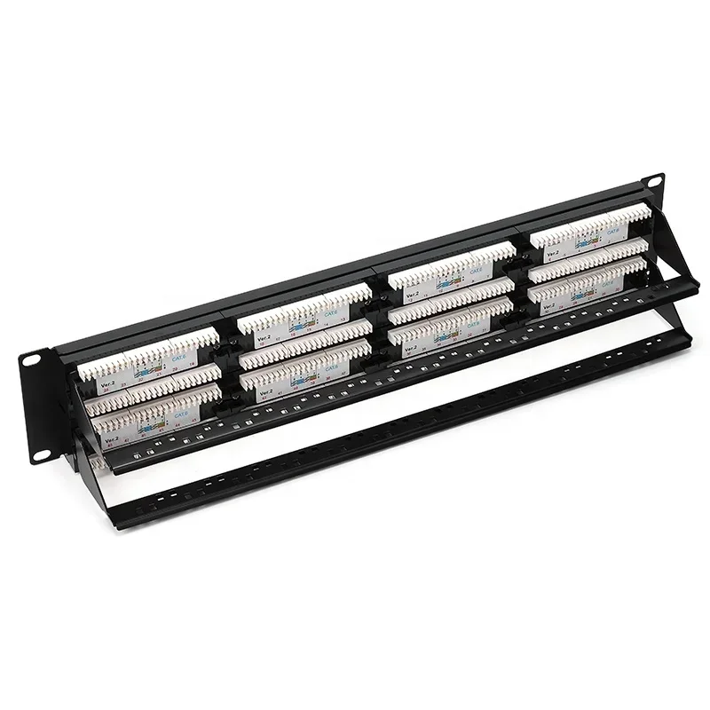 Hot sales 48 Port Patch Panel with 110 krone Dual Use IDC available 19u