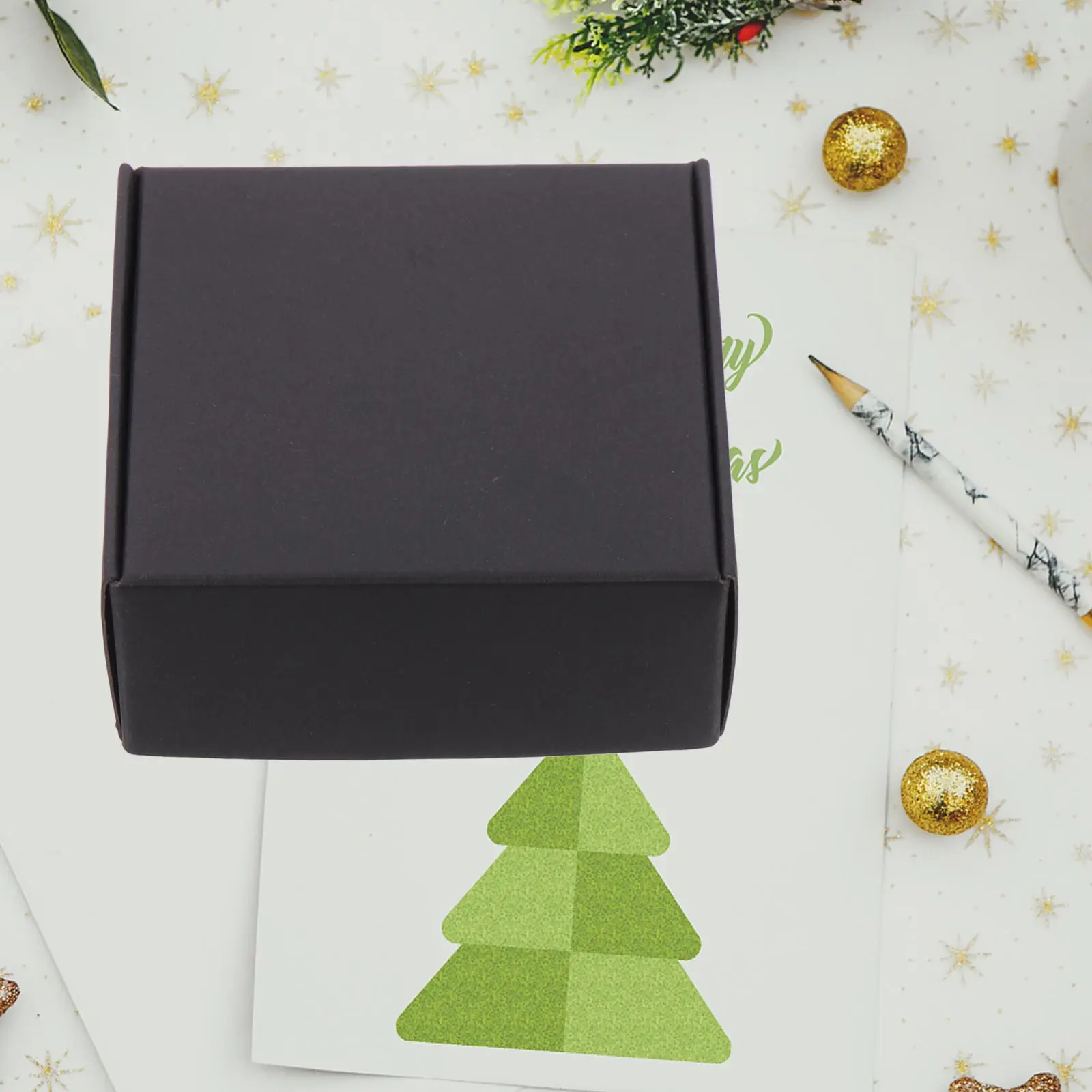 20Pcs Black Packaging Box Heavy Duty Mailing Box for Packing Delivery Storage Waterproof Crush Resistant Neat Design