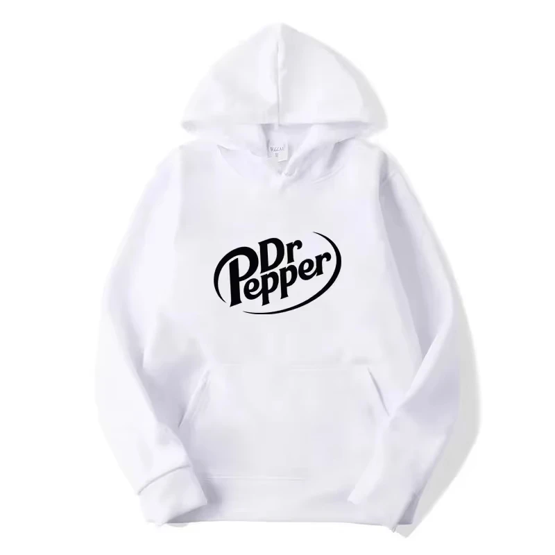 Herbstliche warme Dr Pepper Kapuzenpullover mit Buchstabenprint, Streetwear Herrenmode, Fleece-Sweatshirts, lässige Unisex-Pullover, modische Oberteile – Detail 6