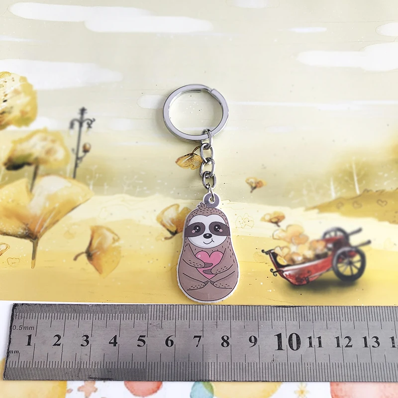 NEW Resin Khabib Hasby Cutest Figure Pendant Keychain Hasbulla Magomedov Meme Acrylic 2D Boys Models Jewelry New Year Gift HQW30