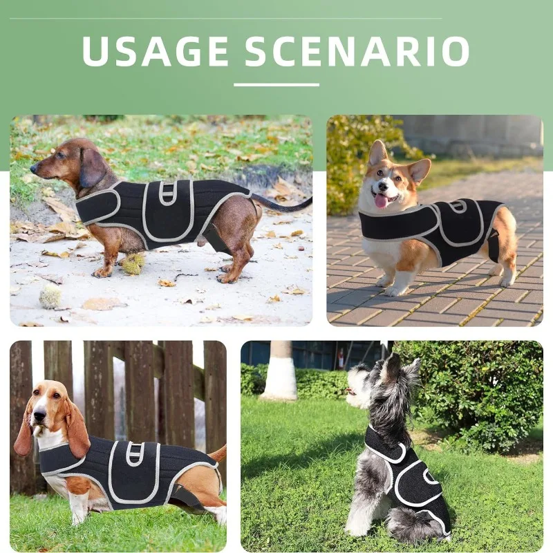 Dog Back Brace Support Vest for IVDD Pain Relief Spine Injury Recovery Pet Rehabilitation Adjustable Comfortable Harness