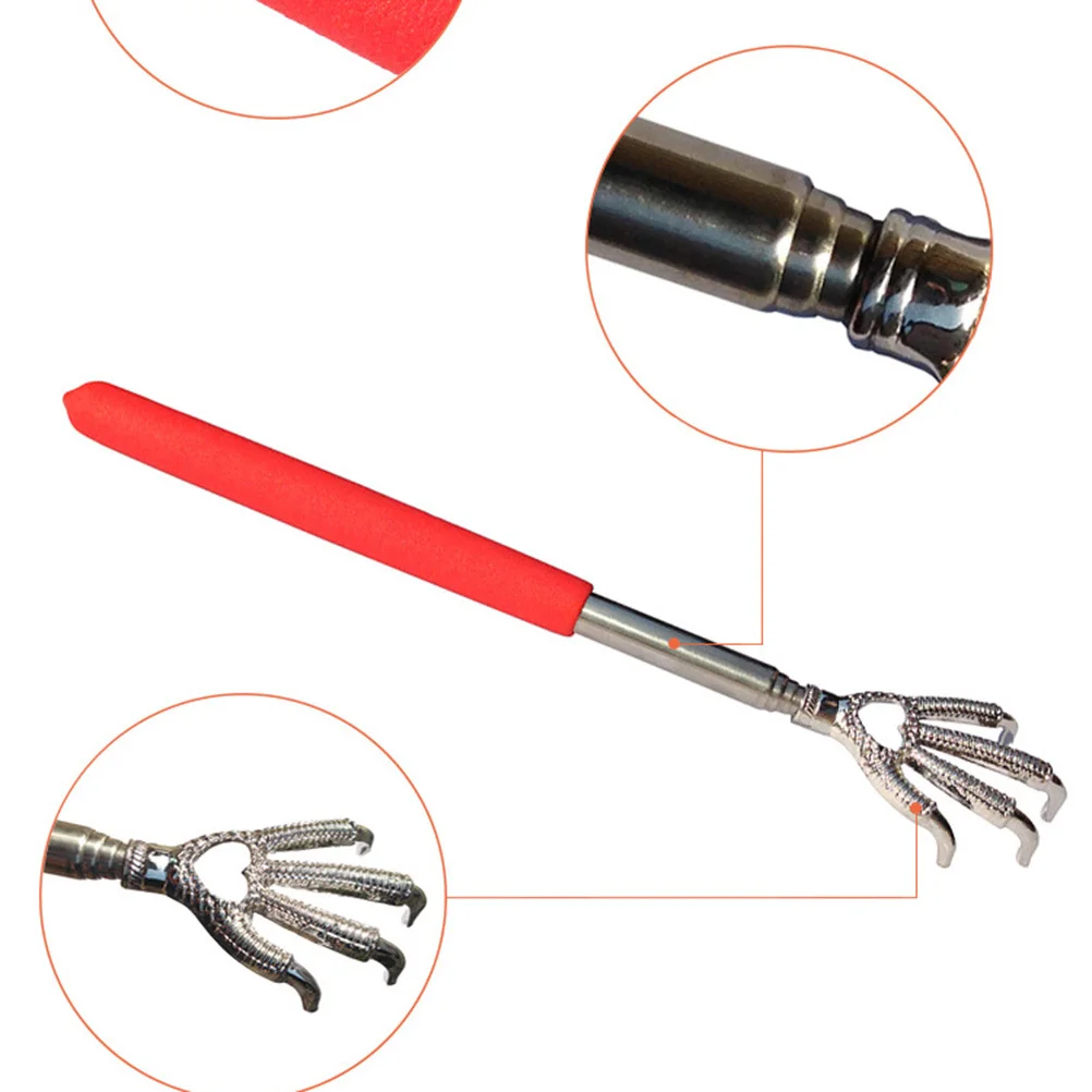 

3 шт., инструмент для скребка для спины, выдвижной из нержавеющей стали, сверхмощная длинная ручка, удобная ручка для удобного переноски и снятия всего тела