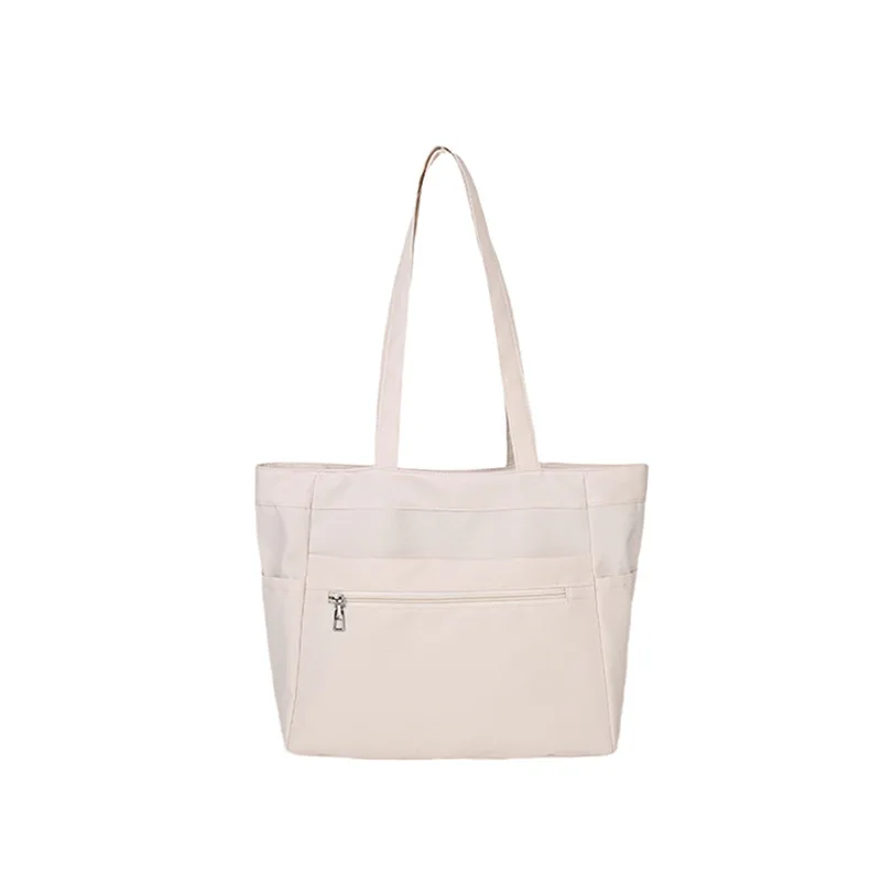 

Холщовая сумка-тоут для женщин, большая вместительная сумка на плечо с застежкой-молнией, повседневная пригородная сумка для ежедневного использования, легкая дорожная сумка