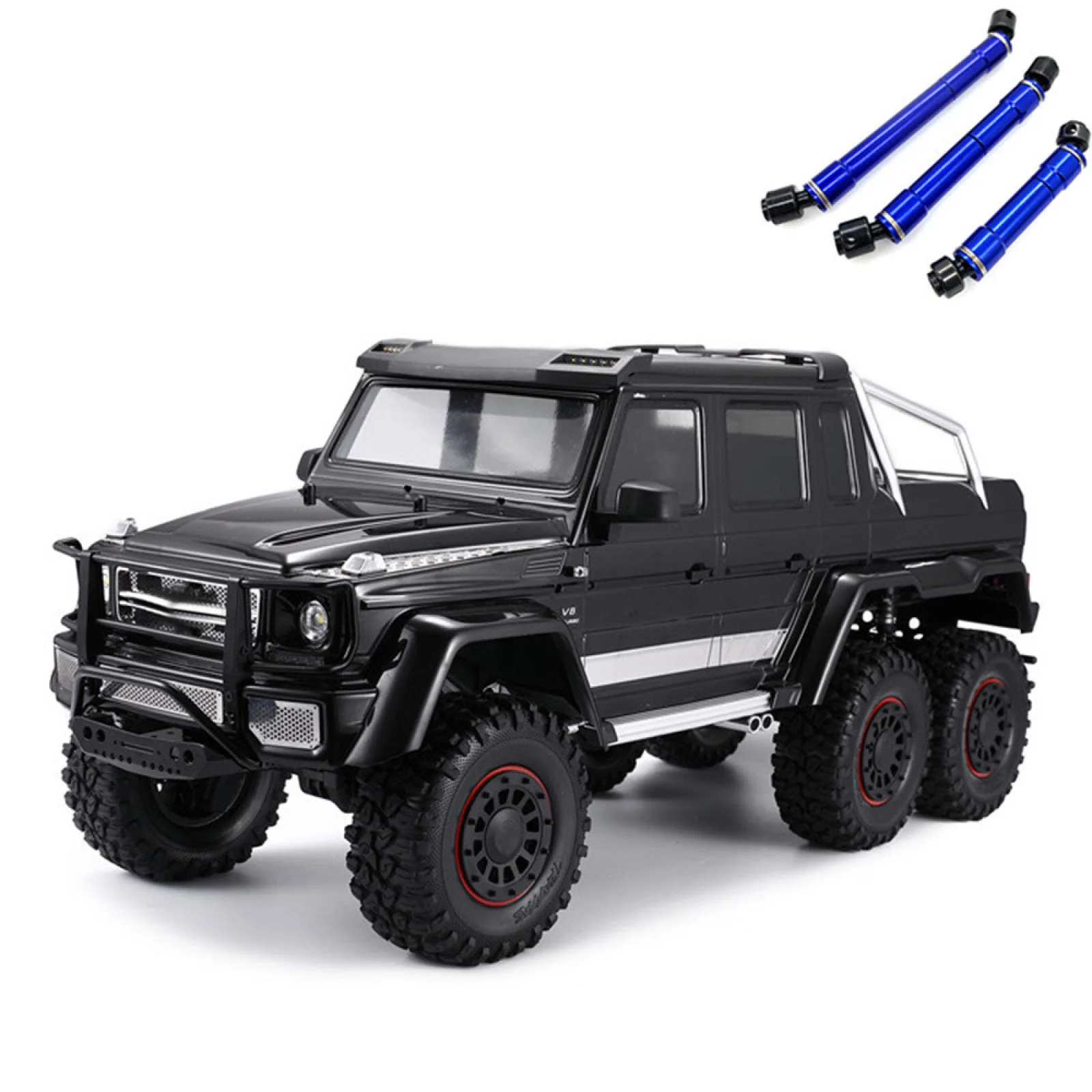 3 Pack Front Middle Rear CVD Alloy Drive Shaft W/ Screw For TRAXXAS TRX6 G63 6X6 1/10 RC Remote Control Car Model Spare Parts