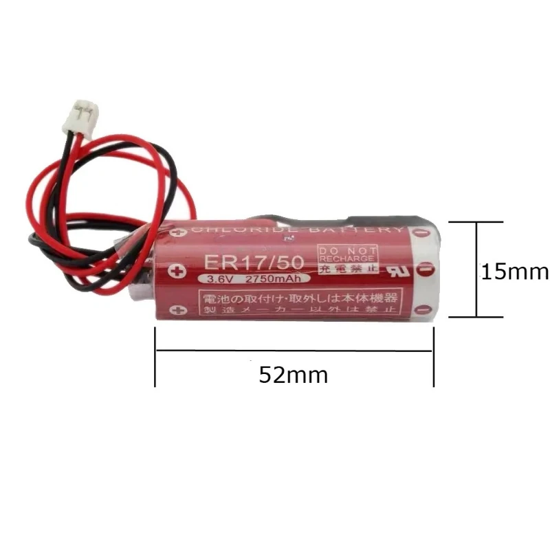 Voor ER17/50 17/50 3,6V batterij Li-ion batterijen met witte stekker