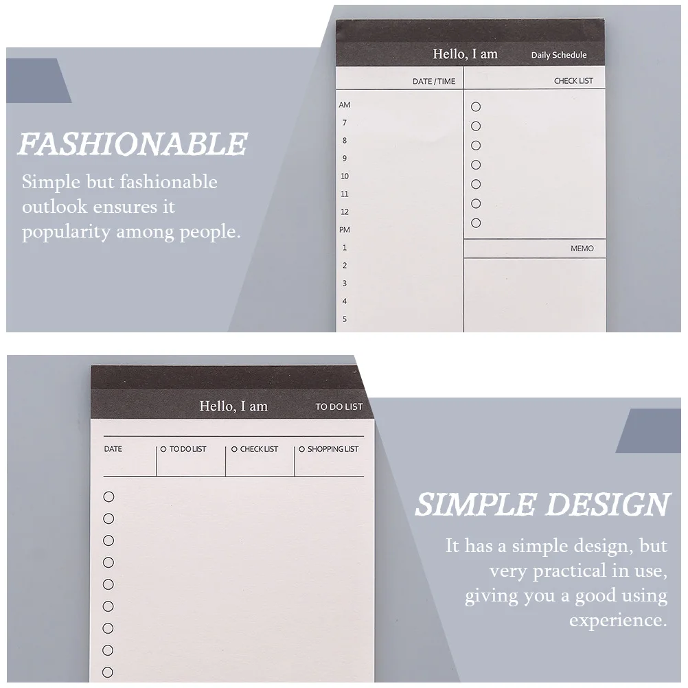 

6 шт. съемный блокнот с расписанием, настольный календарь, блокнот, легкий ежемесячный органайзер, карманный планировщик для студентов