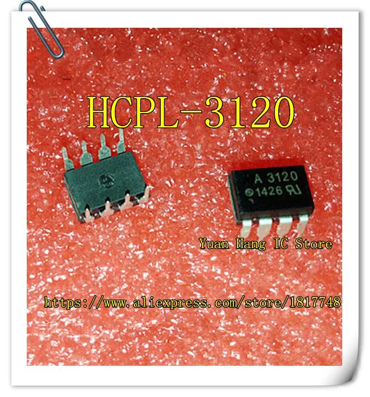 10PCS/LOT 3120 A3120 A3120V HCPL-3120 DIP-8 Optocoupler new original