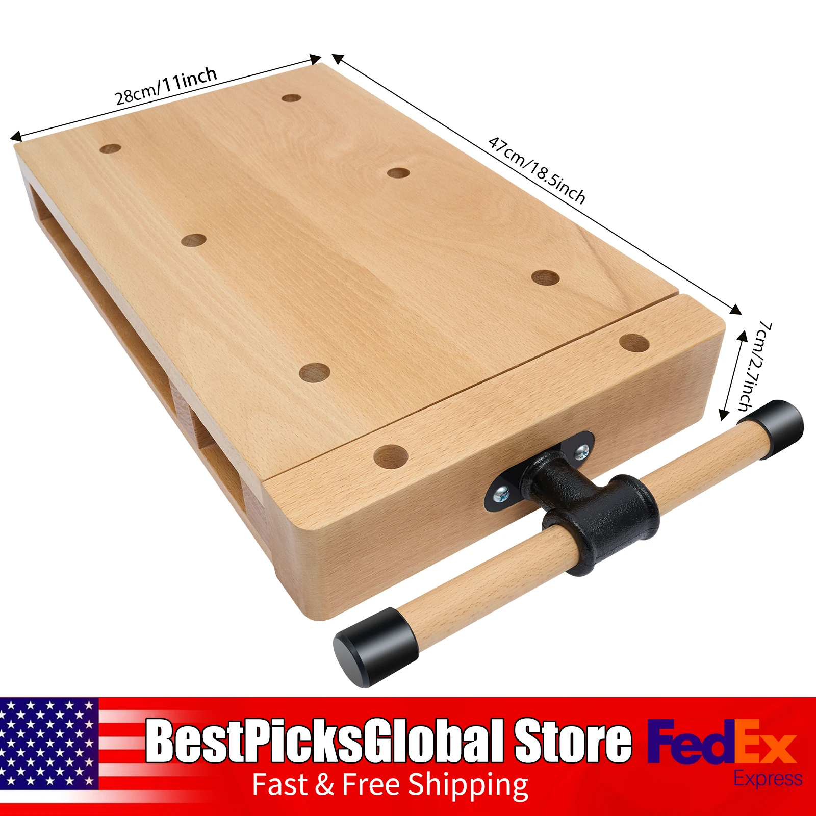 Wood Vise Workbench with G-shape Fixing Clips&Limit Blocks 7.87in Opening Desktop Carpentry Bench for Woodworking Studios