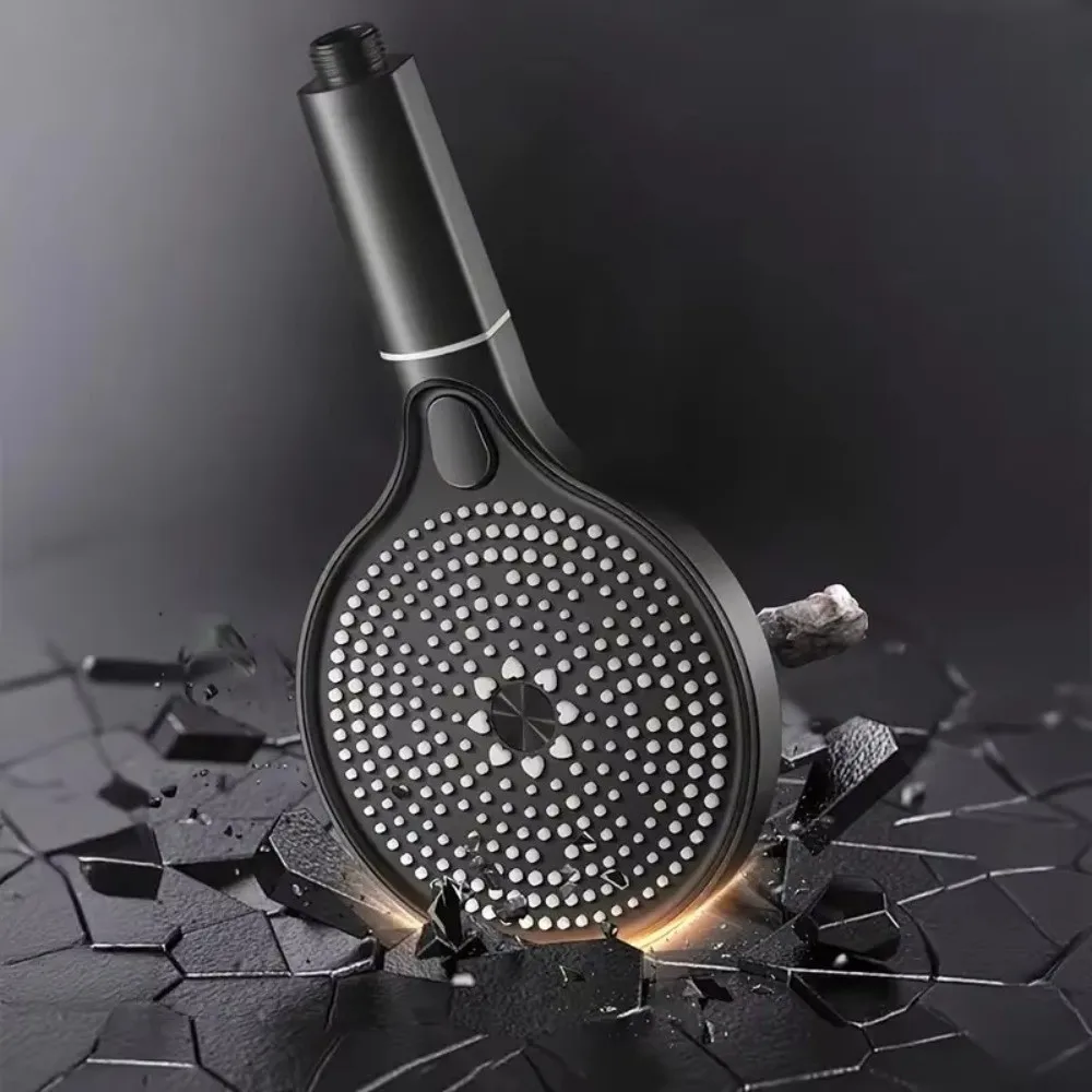 15cm Round High-Pressure Spray Head Water Saving Soft Nozzles Shower Head Set 3 Jet Modes Easy Install