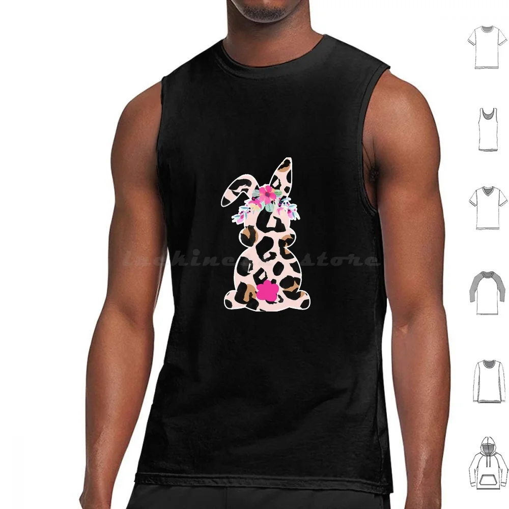 

Easter Bunny Mommy Me Matching Leopard Tank Tops Print Cotton Easter Mommy Matching Leopard Floral Rabbit Bunny