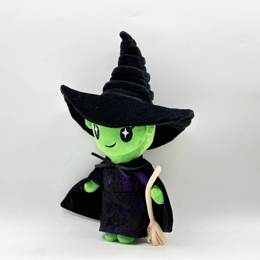 WICKED-Sorcière Magique en Peluche de Style Moyen, Robe Noire, Amusant, Dessin Animé, Beurre de Compagnon, Cadeau de Noël