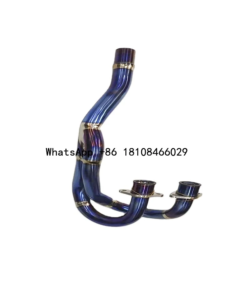 Blue Color Titanium motorcycle exhaust system exhaust muffler exhaust pipe for Honda XR250