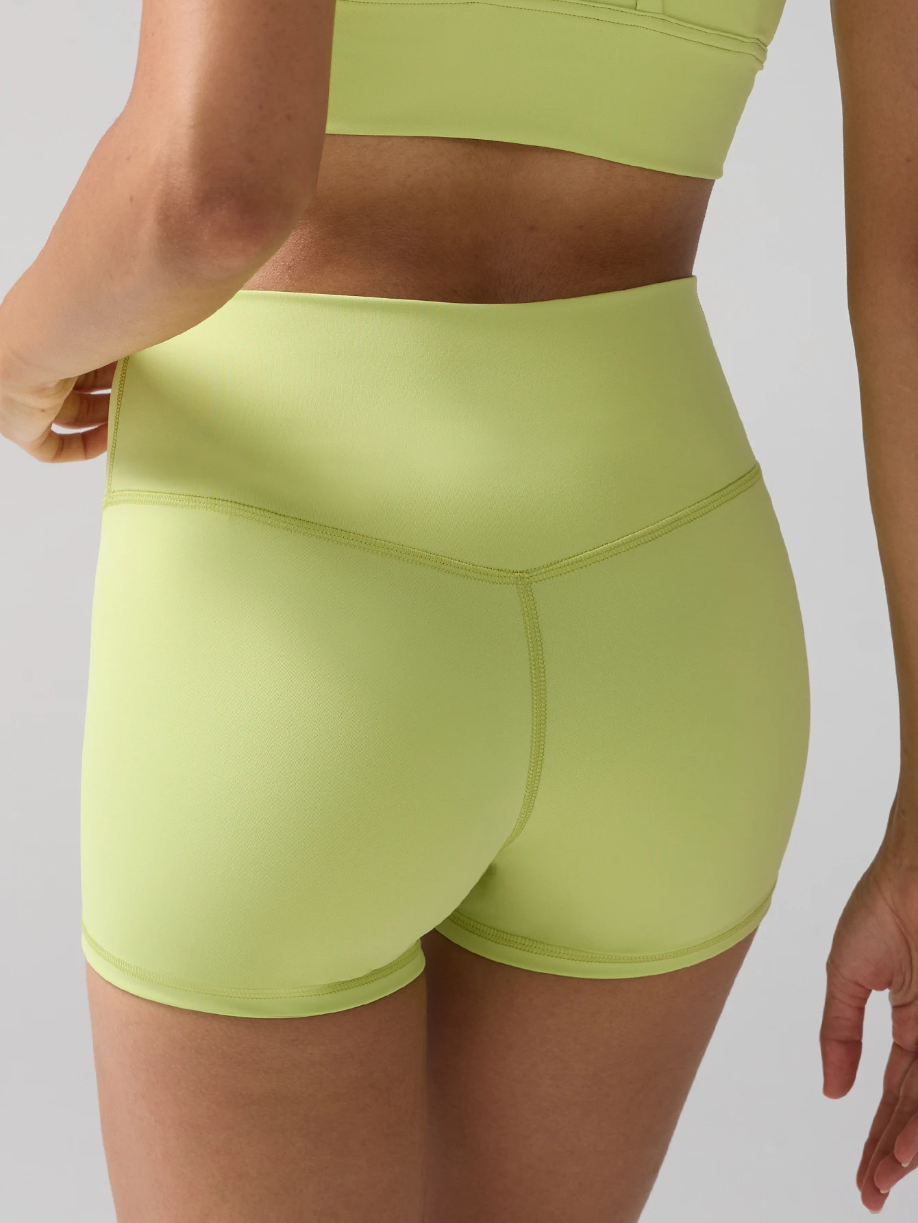 

Solid Color Soft Athletic Cycling High Waist Yoga Short Leg Women Fitness Sports Short Comprehensive Training Jog Squat Proof