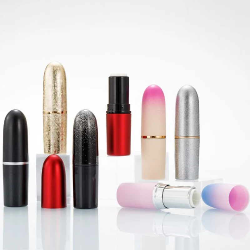 Leere Lippenstift Tube Lippen balsam Flasche DIY Lippen balsam Tube Behälter mit Kappe leere Lippenstift Flasche kosmetische Probe Behälter