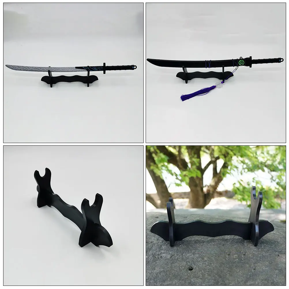 3Pcs Rack Set Plastic Swords Holders Desktop Storage Stand Expand Display Space Household Storage Rack