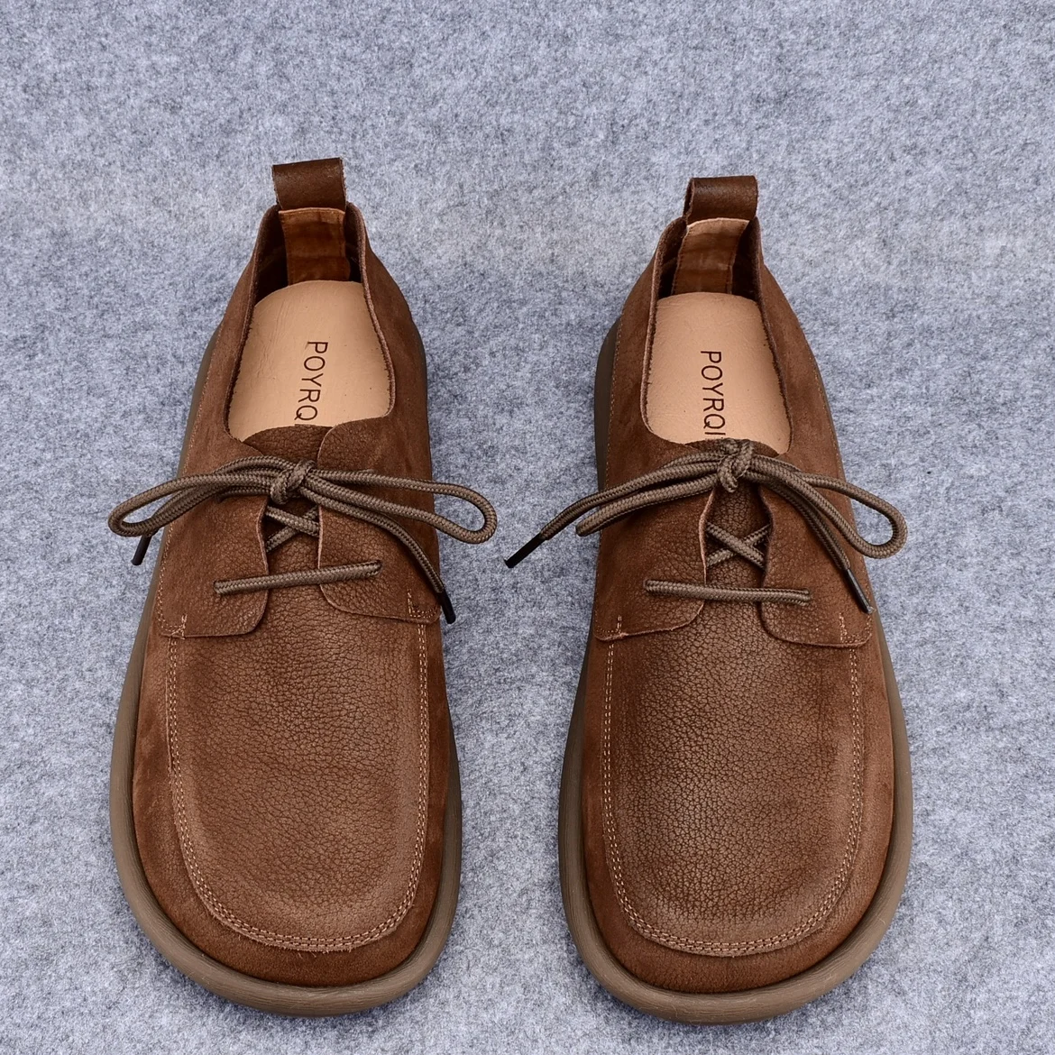 

Handmade Leather Men's Casual oes Breathable Soft Bot Bean Bean oes Vintage Sle Spring Summer New Arrival