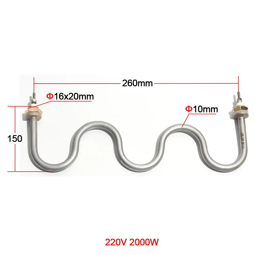 LUJINXUN عنصر التدفئة الكهربائية 220 فولت 2KW 2.5KW 3KW أنبوب سخان لطاولة العزل متعددة الوظائف ، شاحنة الوجبات السريعة W نوع