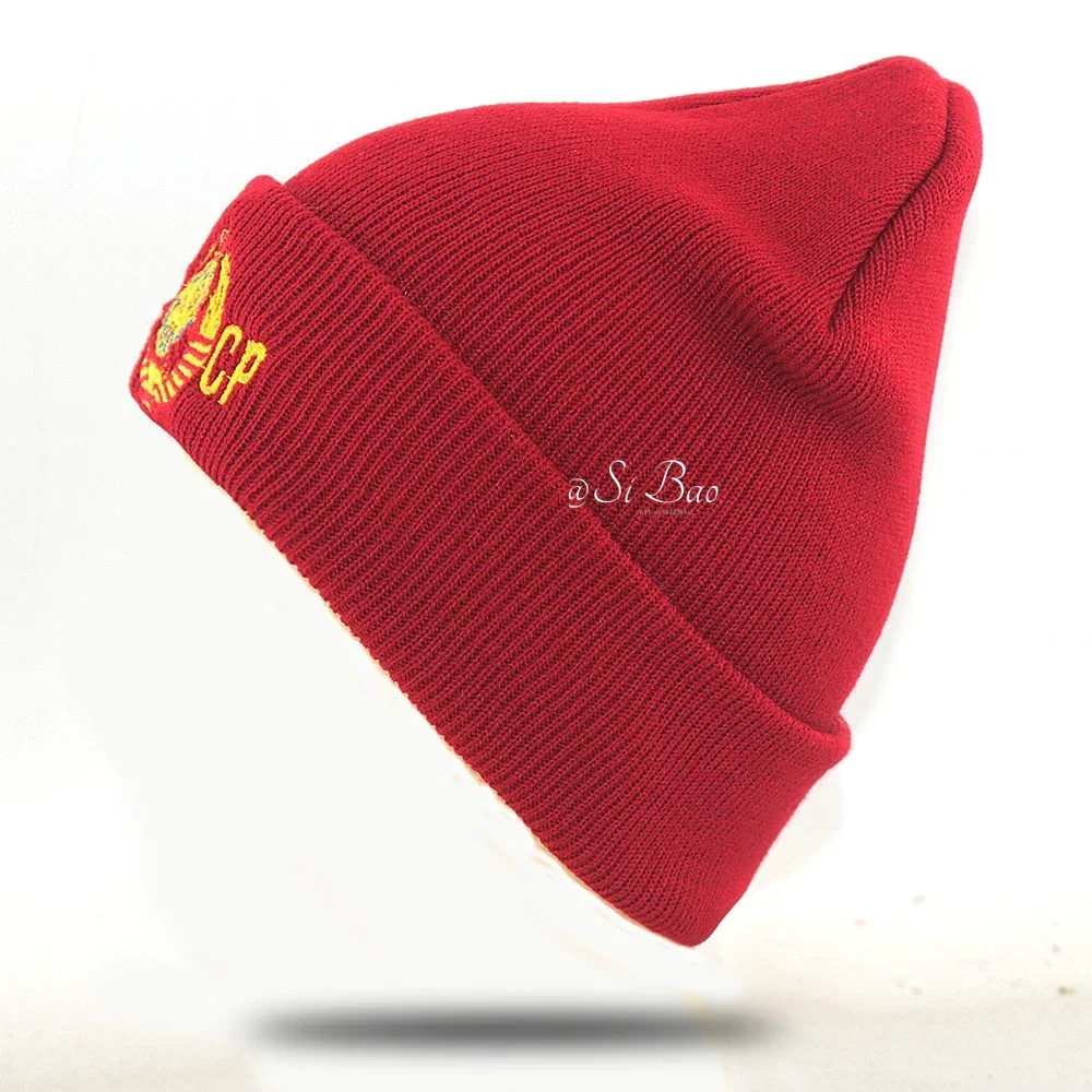 Casual Embroidery CCCP USSR Hat Cotton Flexible Warm Beanie Hats for Autumn Winter Russia Knitted Hip-hop Beanies Cap Unisex