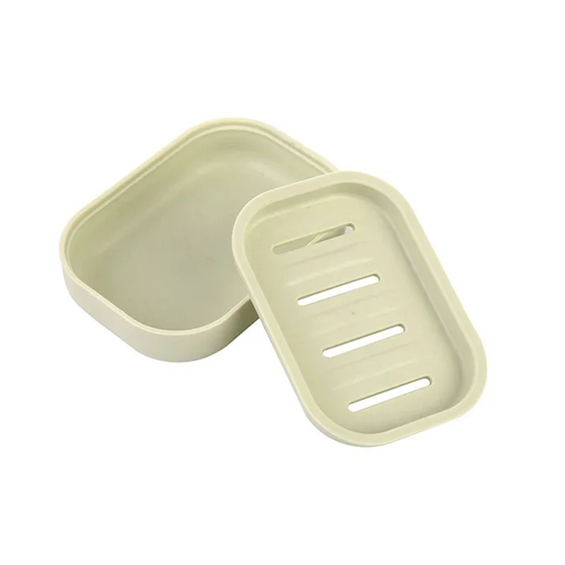 New Creative Soap Dish Portable Plastic Household Bathroom Soap Case Holder Double soap box For Kitchen Bathroom Accessories