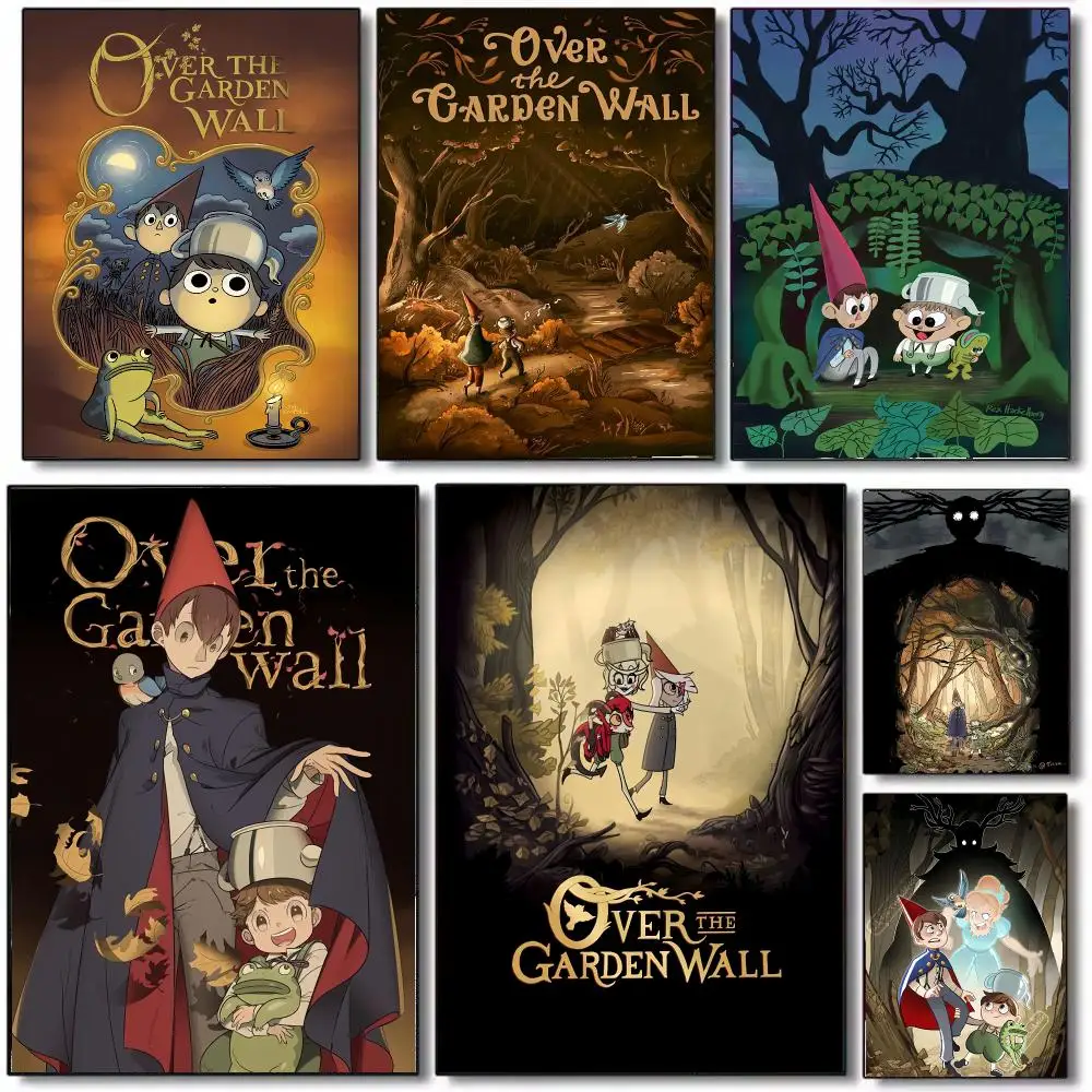 TV Series O-Over the Garden Wall Poster Wall Art Printed Decor Sticker Stylish Home Gift for Living Room Bedroom Corridor Cafe