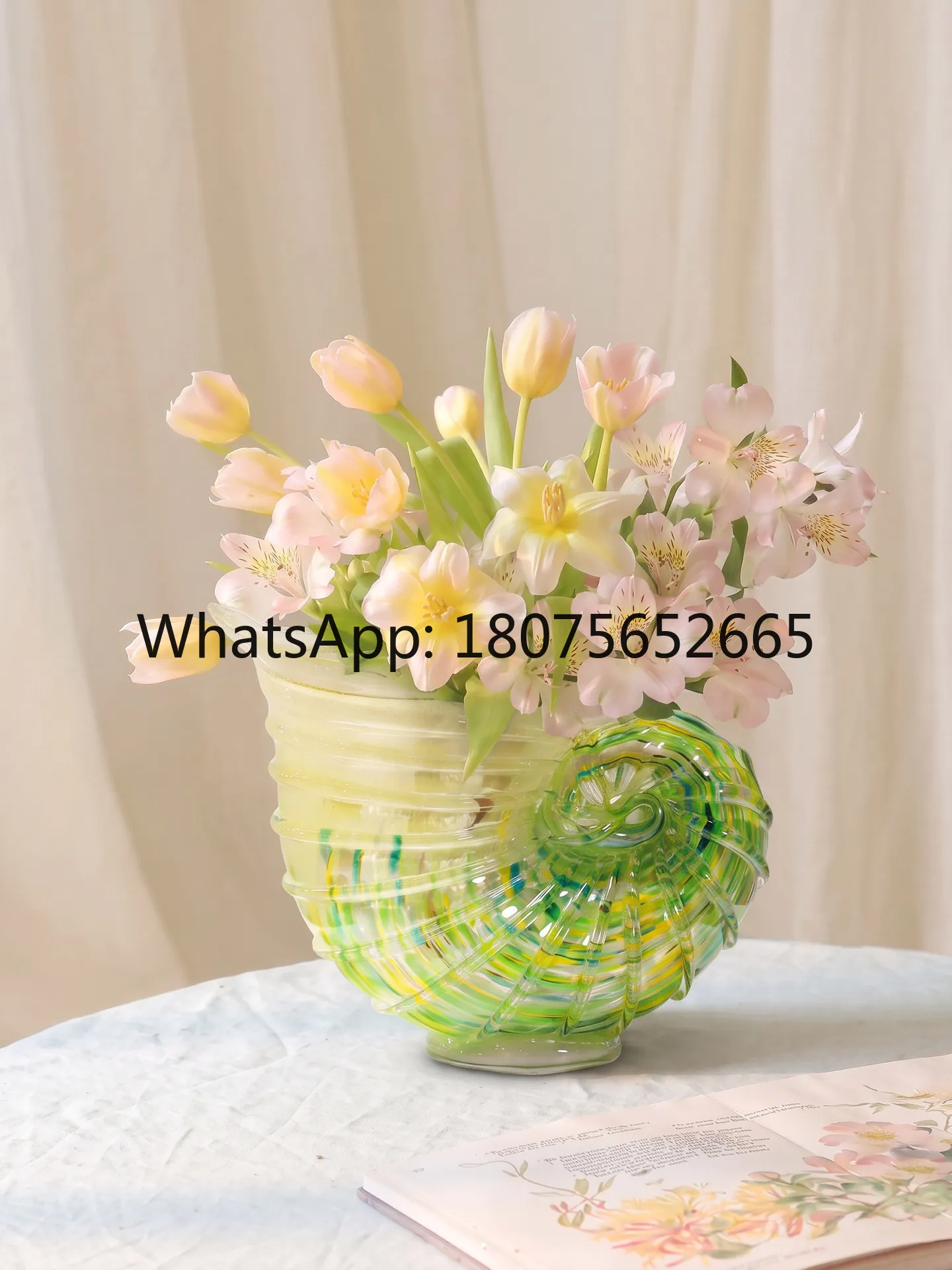 Creative conch vase ornament light luxury living room decoration housewarming gift
