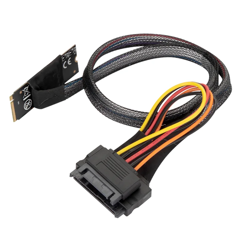 M.2 M-Key To U.2 SFF-8639 Adapter Cable for Intel 750 P4610 Samsung 983 SFF-8639 Adapter Cable