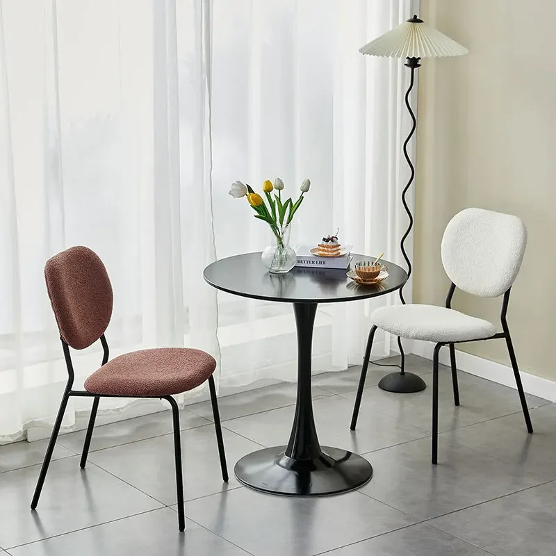 

Home Fashion Dining Chairs Modern Minimalist Restaurant Chairs Milk Tea Shops Coffee Shops Leisure Backrests Stools