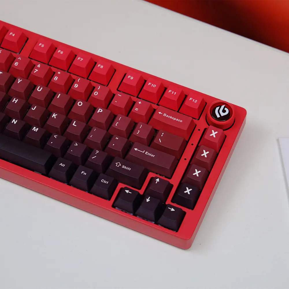 Keycaps gradual change Original PBT sublimation keycaps suitable for gaming mechanical keyboard 68/87/108/75