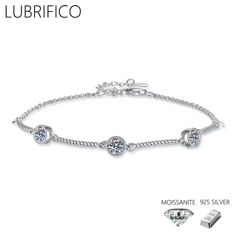 

1.5 Ct D Color Moissanite Bracelets 925 Sterling Silver Lab Diamond Bracelets For Women Fine Jewelry Wedding Party
