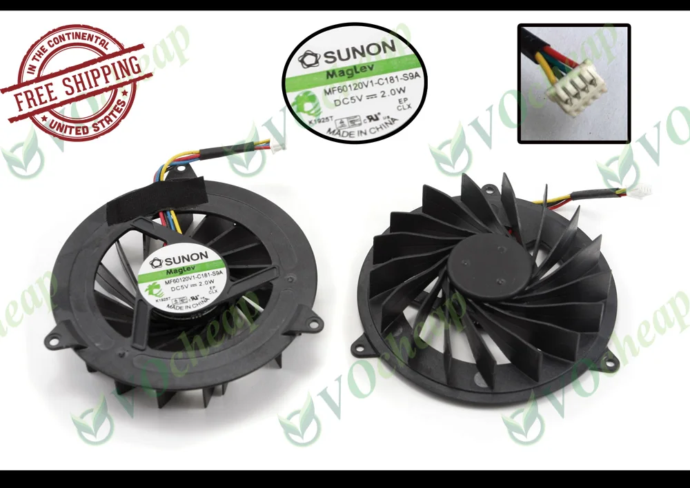 New Laptop Cooling fan (cooler) W/O heatsink for Dell Studio 1735 Series - MCF-C22CM05