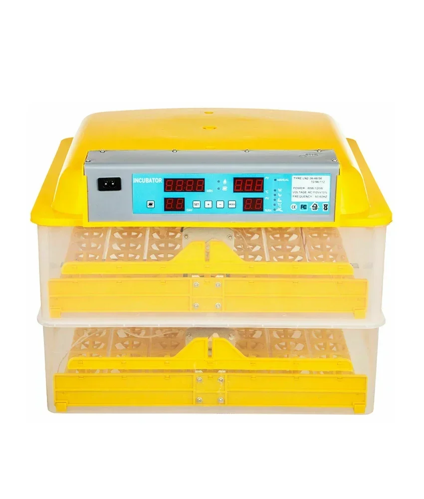 80W Digital Auto Flip 112 Hatching Egg Incubator Poultry Chicken Duck Pigeon Quail