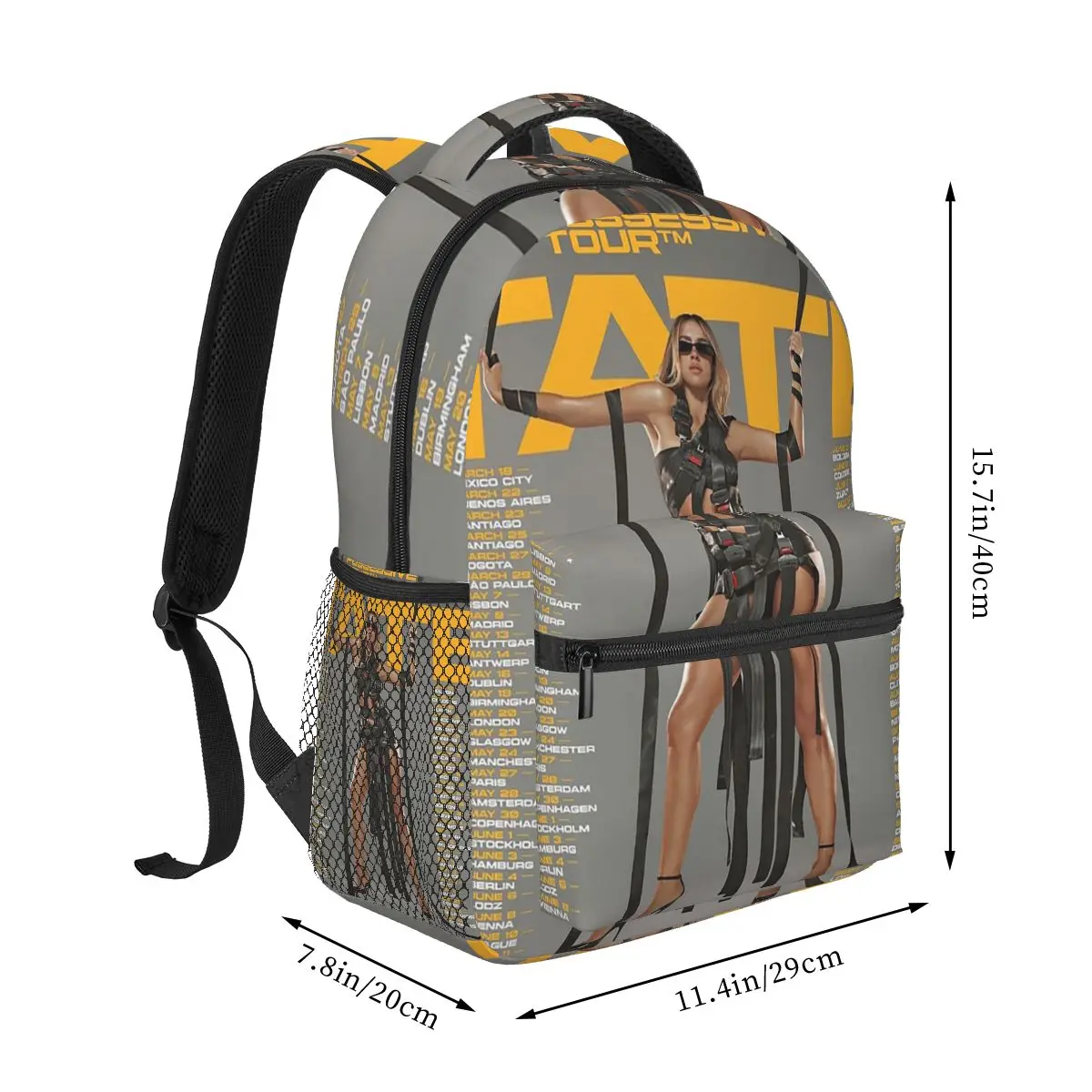Tate Mcrae Miss Possessive Tour Backpack Hot Sale Daypack Large Capacity Children BookBag School Bag Shoulder Bags for Men Women