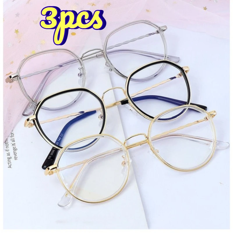 1/2/3pcs New Light‑Weight Frameless Glasses, Popular Cut‑Edge Plain Eyewear, Natural‑Looking Frames for Selfies & Live Streaming