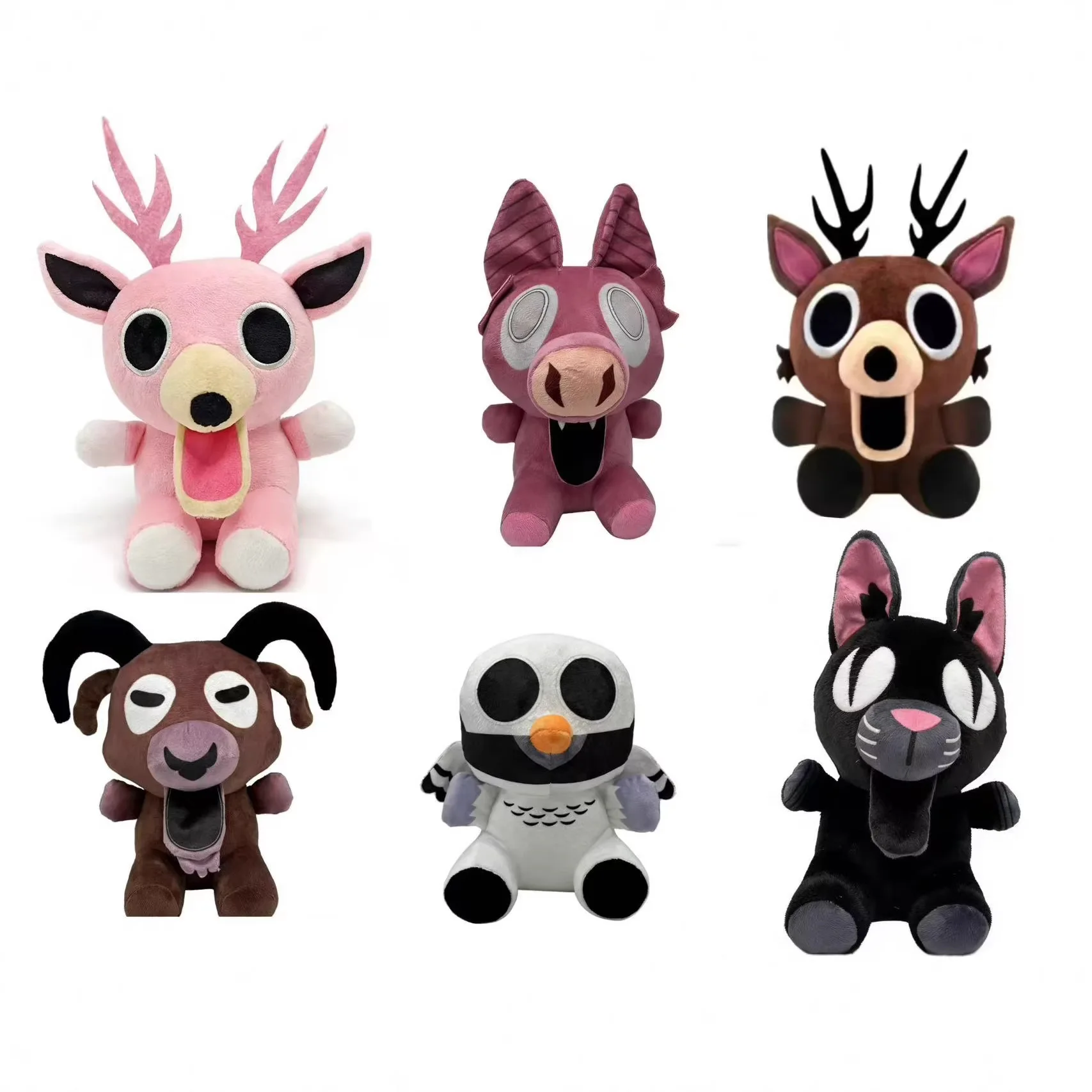 Novo 2026 99 Noites na Floresta Brinquedo de Pelúcia do Jogo The Deer Monster, Boneco de Alce Versão Q Fofa, Presente de Halloween GG025