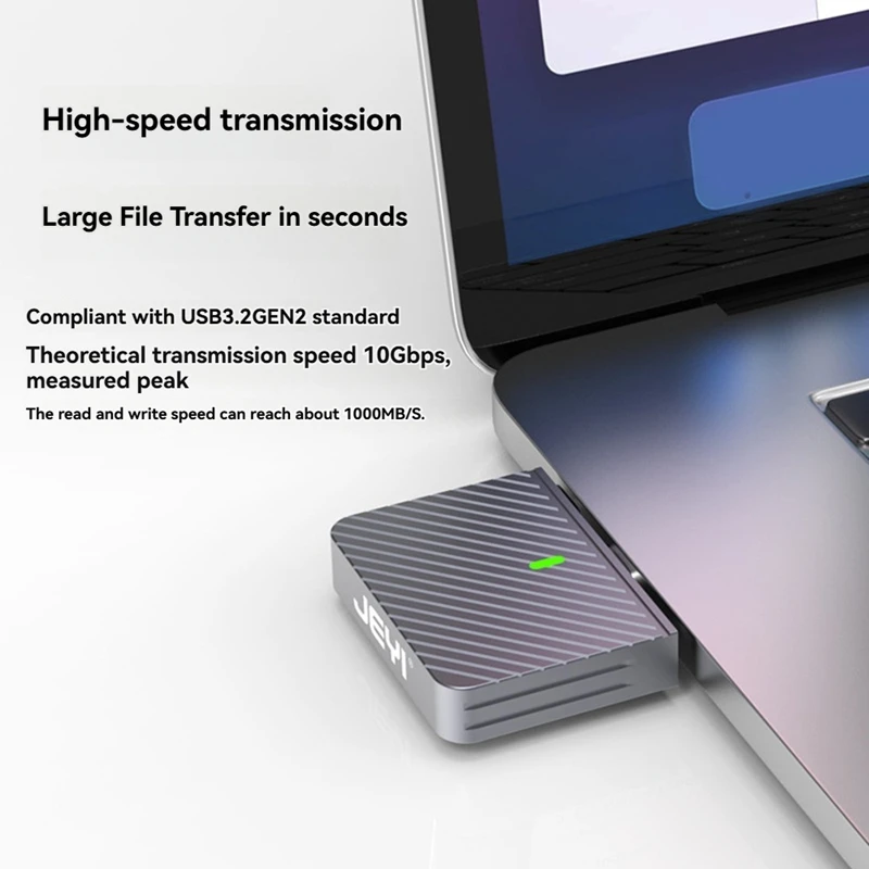 2230 M.2 Nvme Direct-Attach SSD Enclosure USB 3.2 10Gbps In-Line Aluminum Solid State Drive With Magnet Protective Case