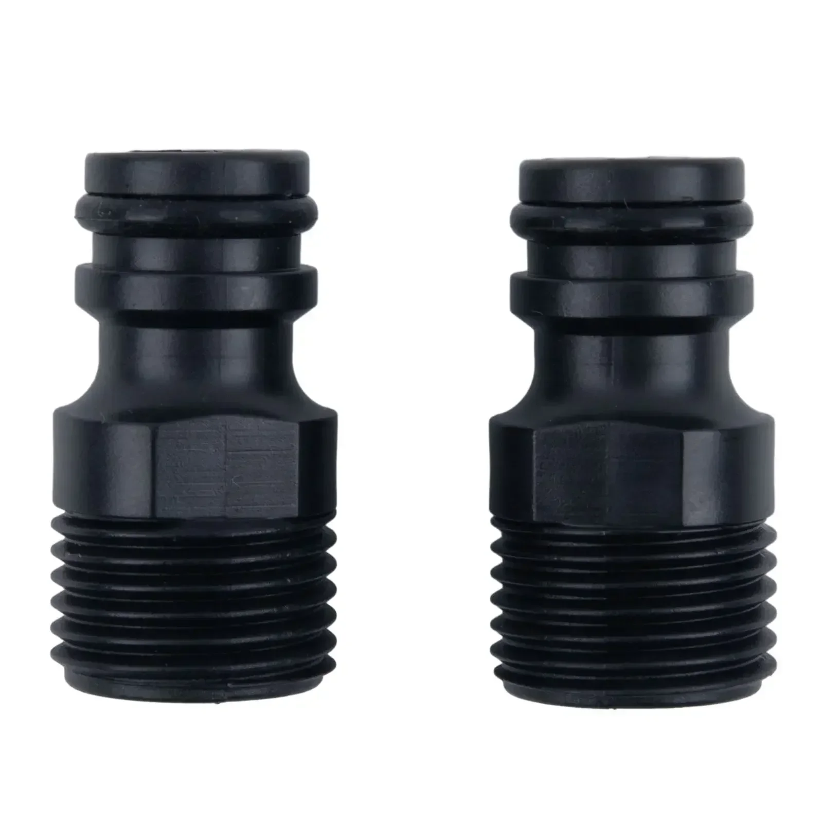 Garden Tap Adaptor Pipe Connector Nipple Tap Adaptor Outer Nipple Practical Replacement Threaded 1/2 Inch 2pcs