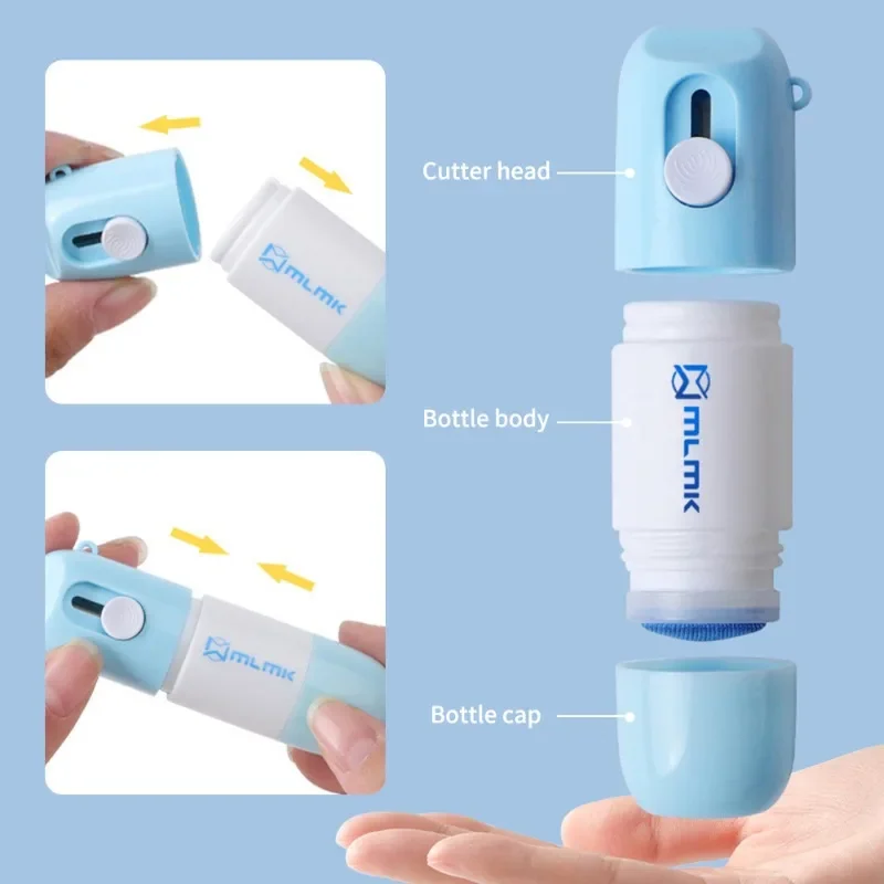 Portátil Papel térmico Informação Correção Fluido com Unboxing Faca, Box Opener, Privacidade Protector Eraser