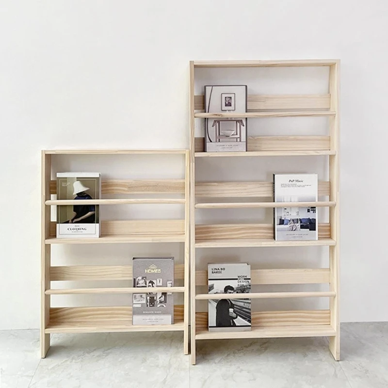 Display Cabinet Magazine Racks Furniture Living Room Corner Shelf Magazine Racks Office Wood Furniture Стенд Для Журнала MHSNJ
