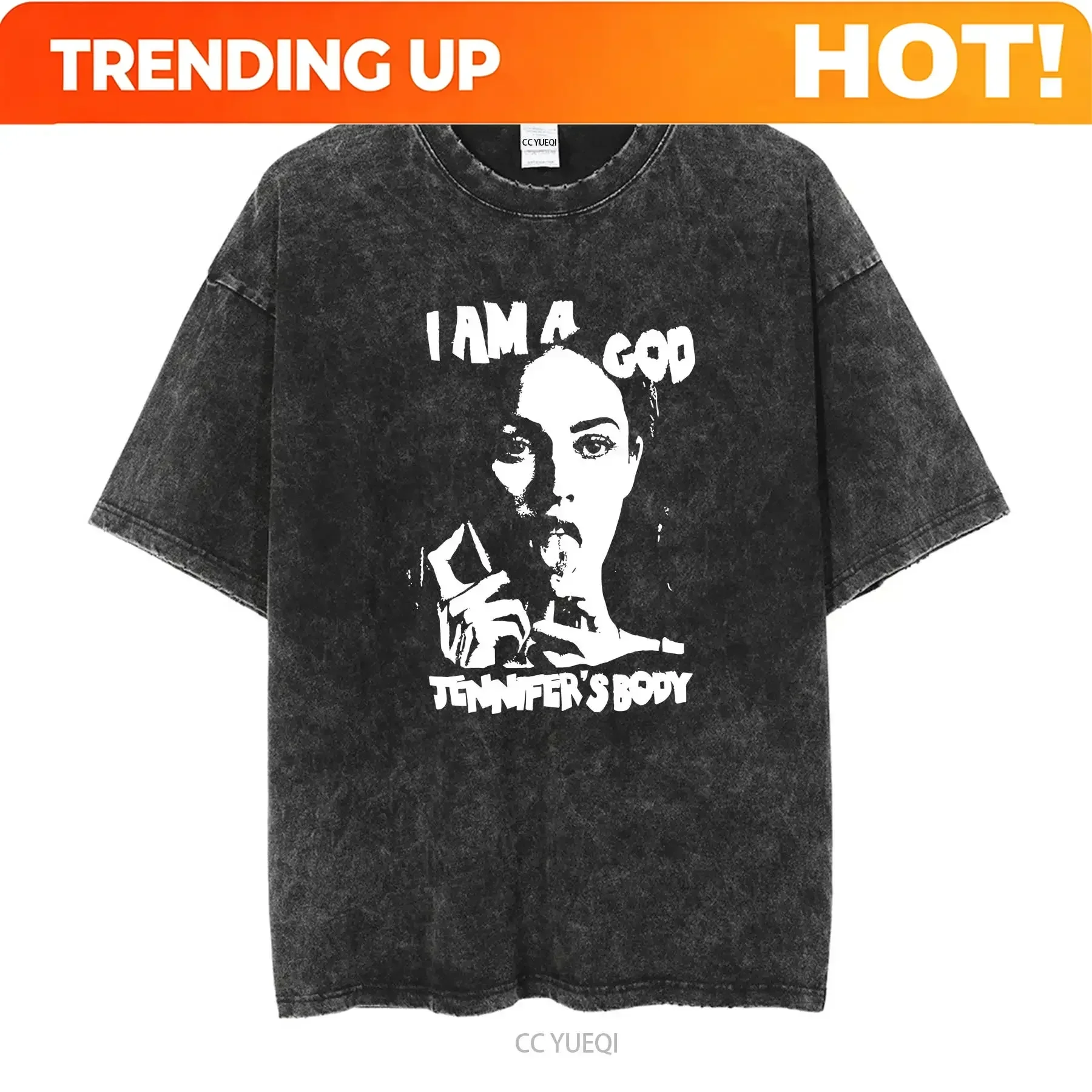 Customization Shirt I'M A God Jennifer Body T Shirt She'S Going To Eat Your Soul Long Or Short Sleeves Vintage Washed Fashion So