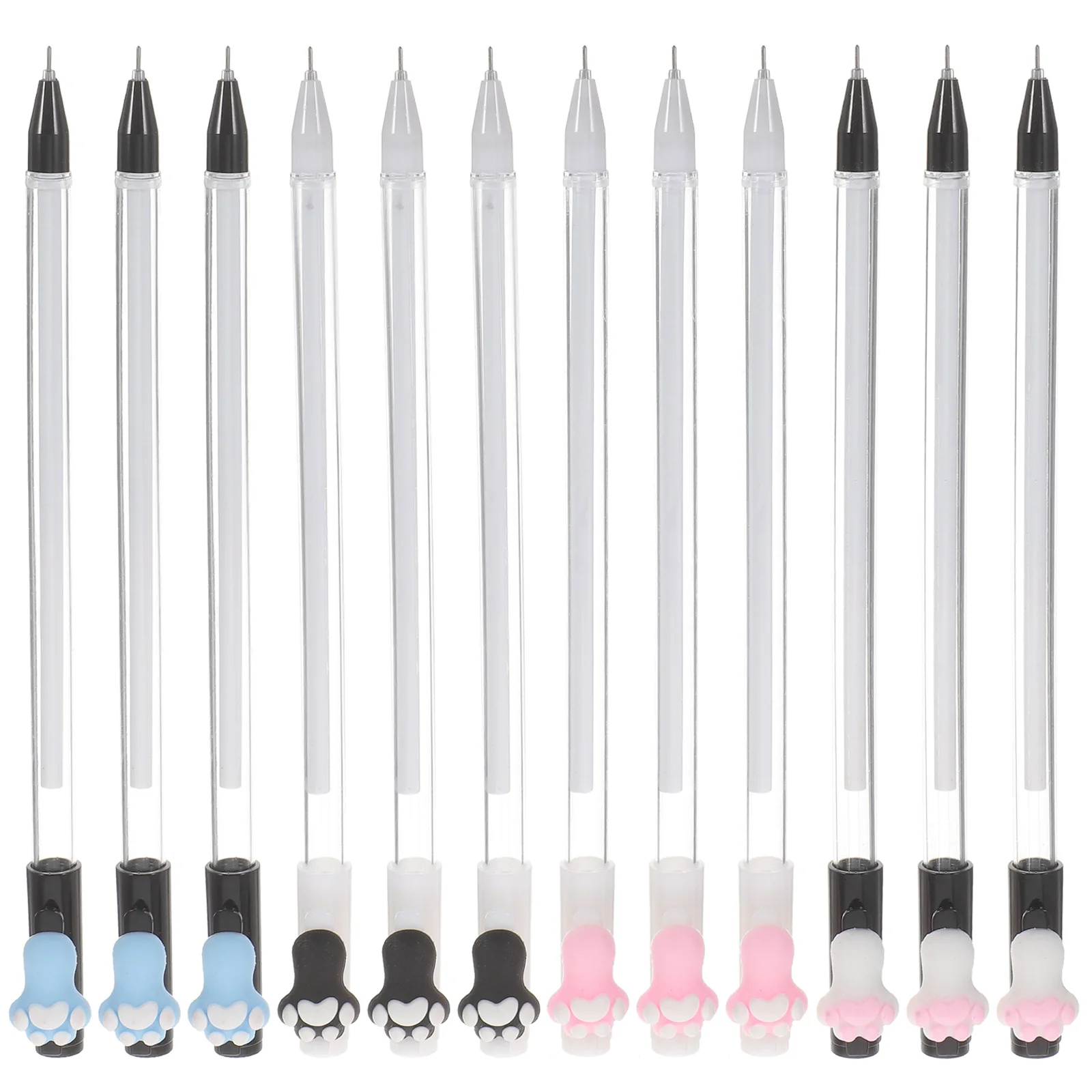 

12 Pcs Cat Claw Gel Pen Cartoon Cute Writing Pens for Kids Neutral Ink Student Girls Child