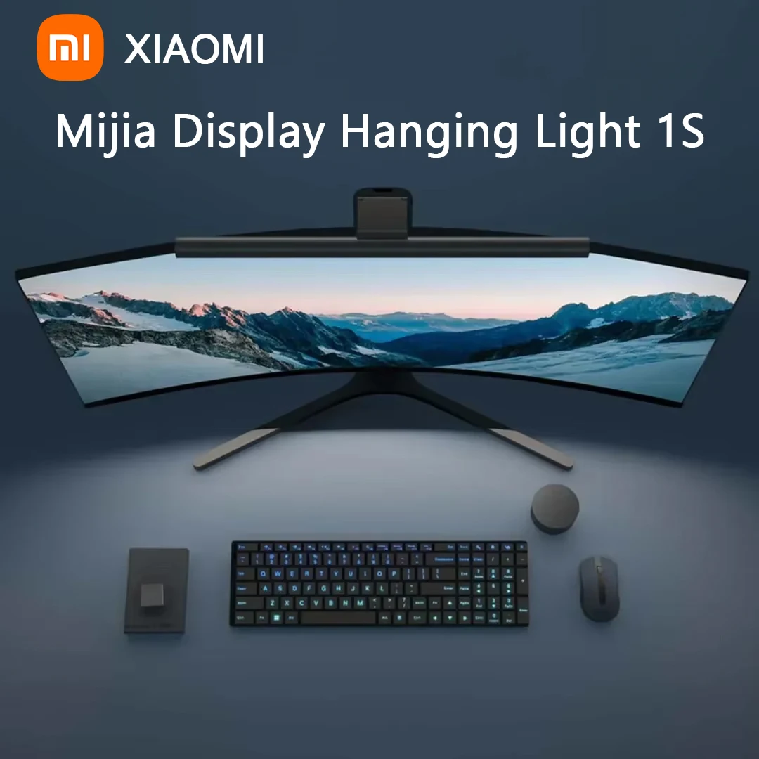 Upgraded Xiaomi Mijia Display Hanging Light 1S Ra95 Desk Lamp Remote Control for Computer Monitor Screen Bar LED with Mihome App