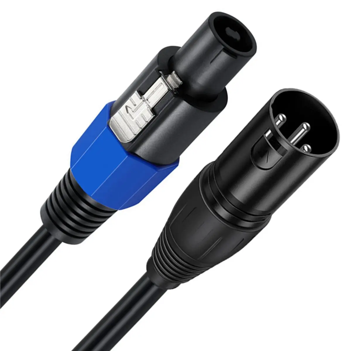 Y69A 2X Speakon Male to XLR Male Speakon Male to XLR Female Audio Extension Cable - Pro DJ PA Gig Stage Microphone