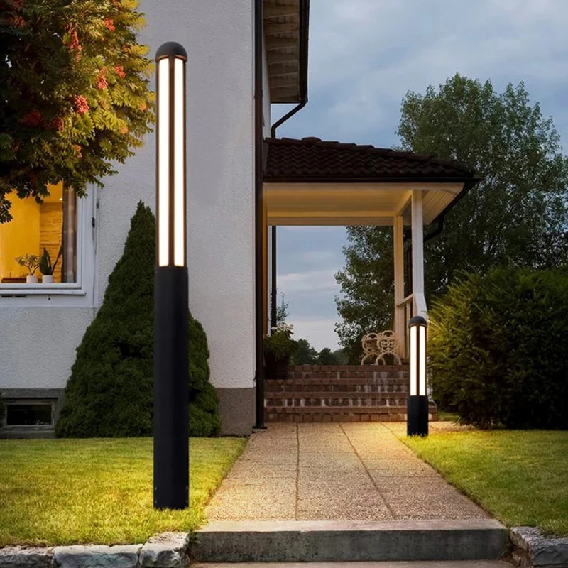 Imagem -04 - Outdoor Impermeável Led Street Lamp Jardim Luz Villa High Pole Lamp Lâmpada de Paisagem Post Park Iluminação