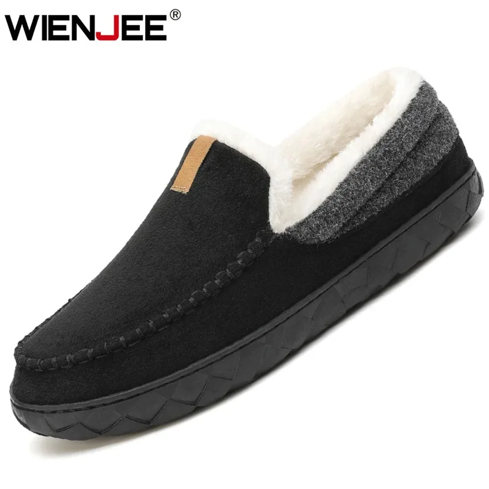 Winter männer Hausschuhe Haus Hausschuhe Schuhe Trend Warme Ankle Loafers Mann Schuhe Männlich Filz Slipper Mokassin Zimmer Schuhe