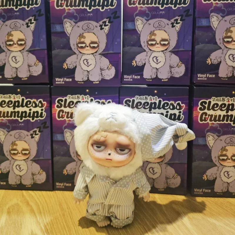 

Оригинальная новая серия Sleep Grumpipi, слепая коробка, виниловая кукла с лицом, модный кулон, декор, цветная сумка Macaron, коллекция, модель игрушки в подарок